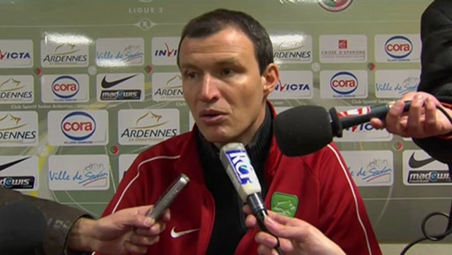 Conférence de presse CS Sedan - Clermont Foot : Laurent GUYOT (CSSA) - Régis BROUARD (CFA) - saison 2012/2013
