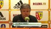 Conférence de presse RC Lens - GFC Ajaccio : Eric SIKORA (RCL) - Jean-Michel  CAVALLI (GFCA) - saison 2012/2013