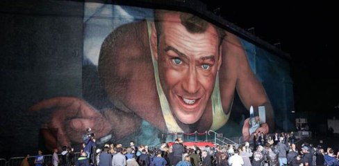 Die Hard 25th Anniversary Mural Time Lapse Video