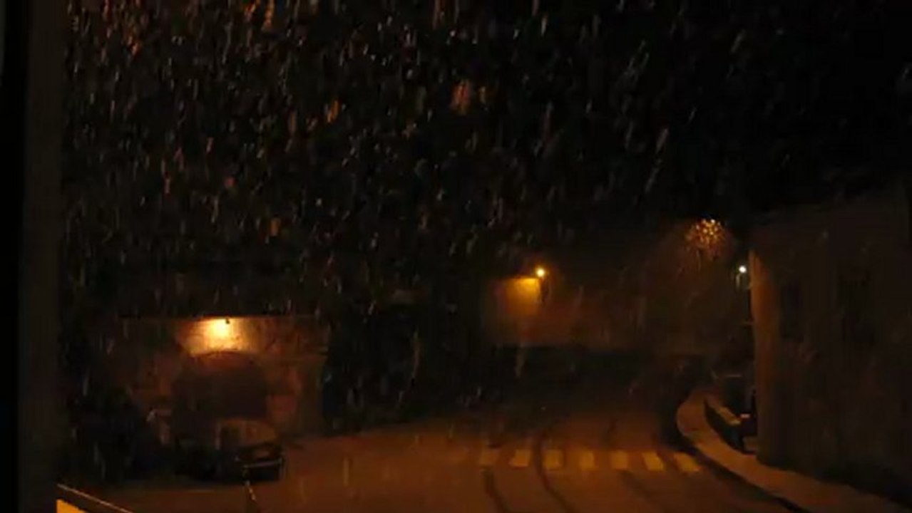 Forte averse de neige, samedi 2 février 2013 vers 20h30