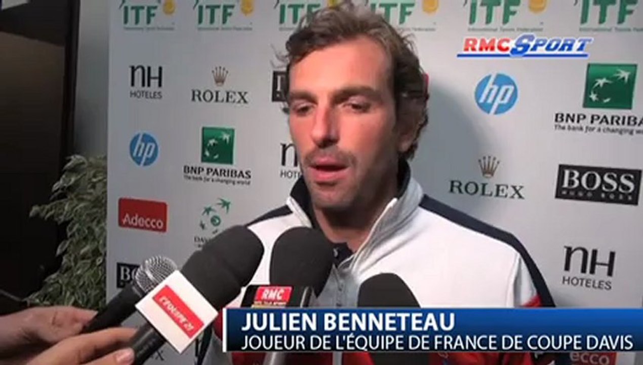 Coupe Davis / Benneteau: "On a tous en tête d'aller très très loin" 02/02
