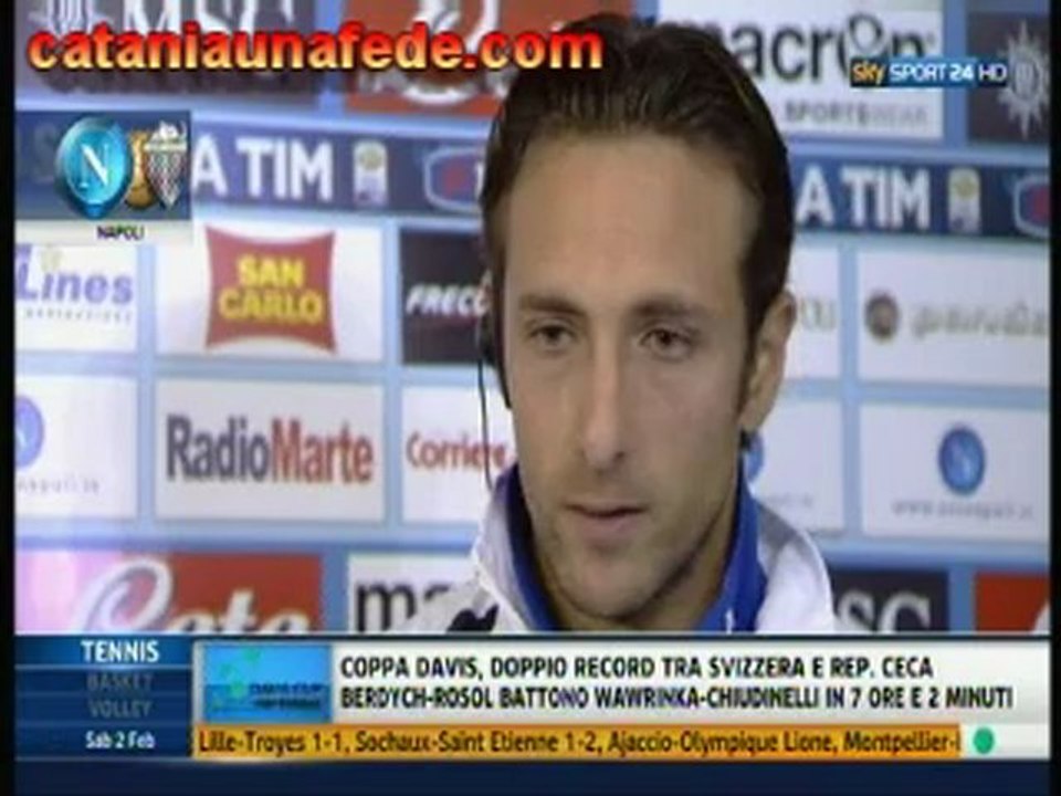 Capuano nel post partita di Napoli-Catania