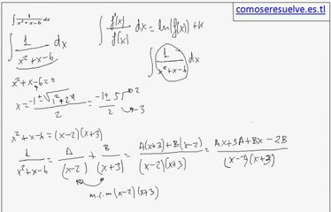 integrales racional con raices reales sencillas