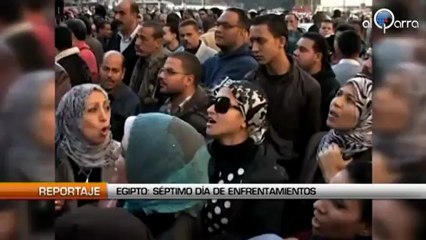 Egipto: Séptimo día de enfrentamientos