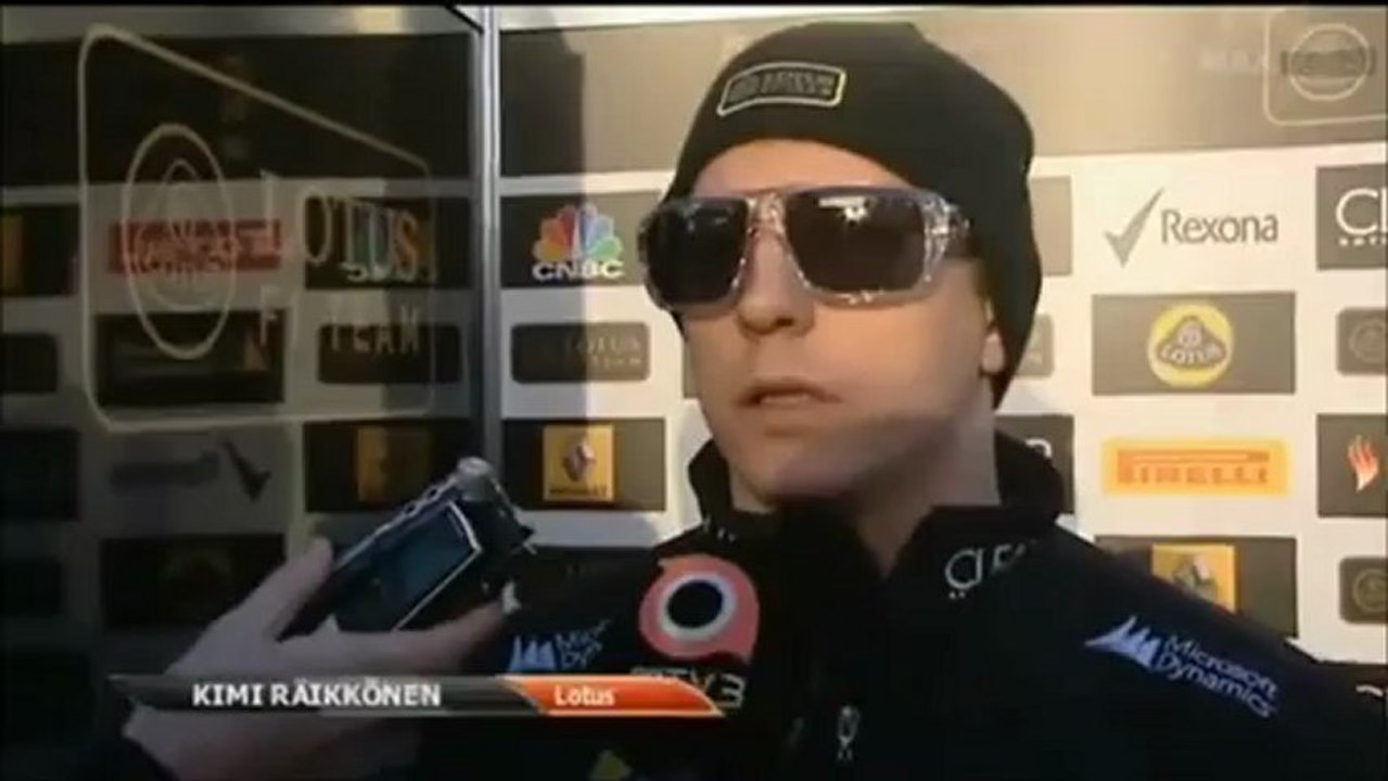 Jerez Test 8.2.2013 Kimi Räikkönen Interview