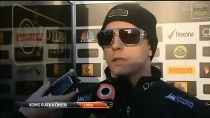 Jerez Test 8.2.2013 Kimi Räikkönen Interview