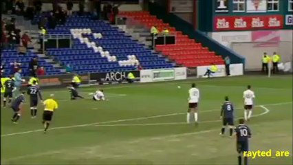 Michael Ngoo. Hearts vs Ross County. 2nd Feb. 2013