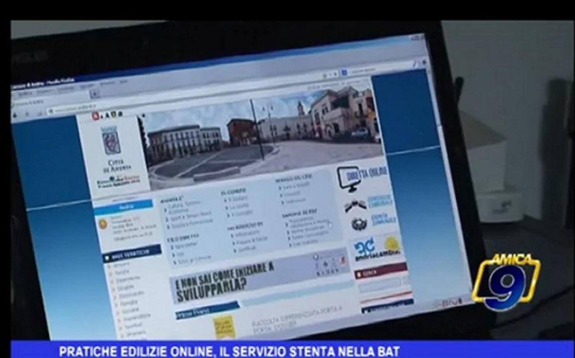 Pratiche Edilizie online, il servizio stenta nella BAT
