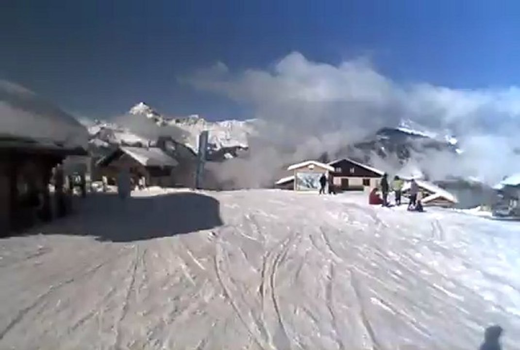 descente Stade de slalom de Crest Voland