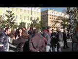 Napoli - La protesta dei lavoratori IPERCOOP davanti al Comune 2 (31.01.13)