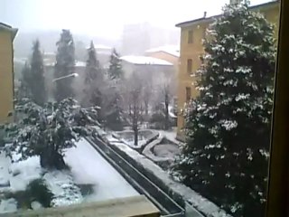 Melegnano sotto la neve