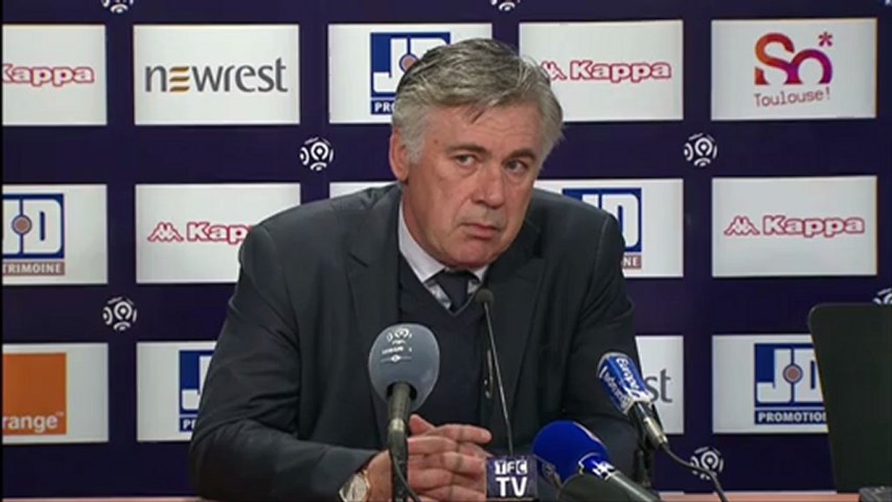 Conférence de presse Toulouse FC - Paris Saint-Germain : Alain  CASANOVA (TFC) - Carlo ANCELOTTI (PSG) - saison 2012/2013