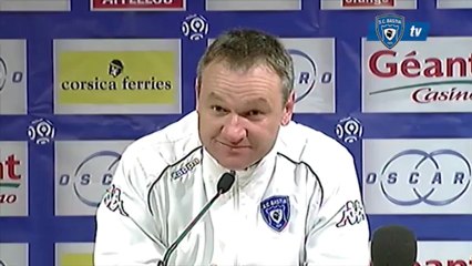 L1 / 2012-13 : Bastia 0-0 Evian : Réaction de F. Hantz