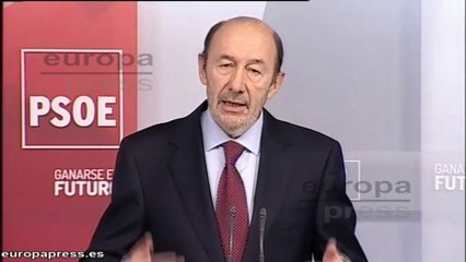 Rubalcaba pide la dimisión de Rajoy