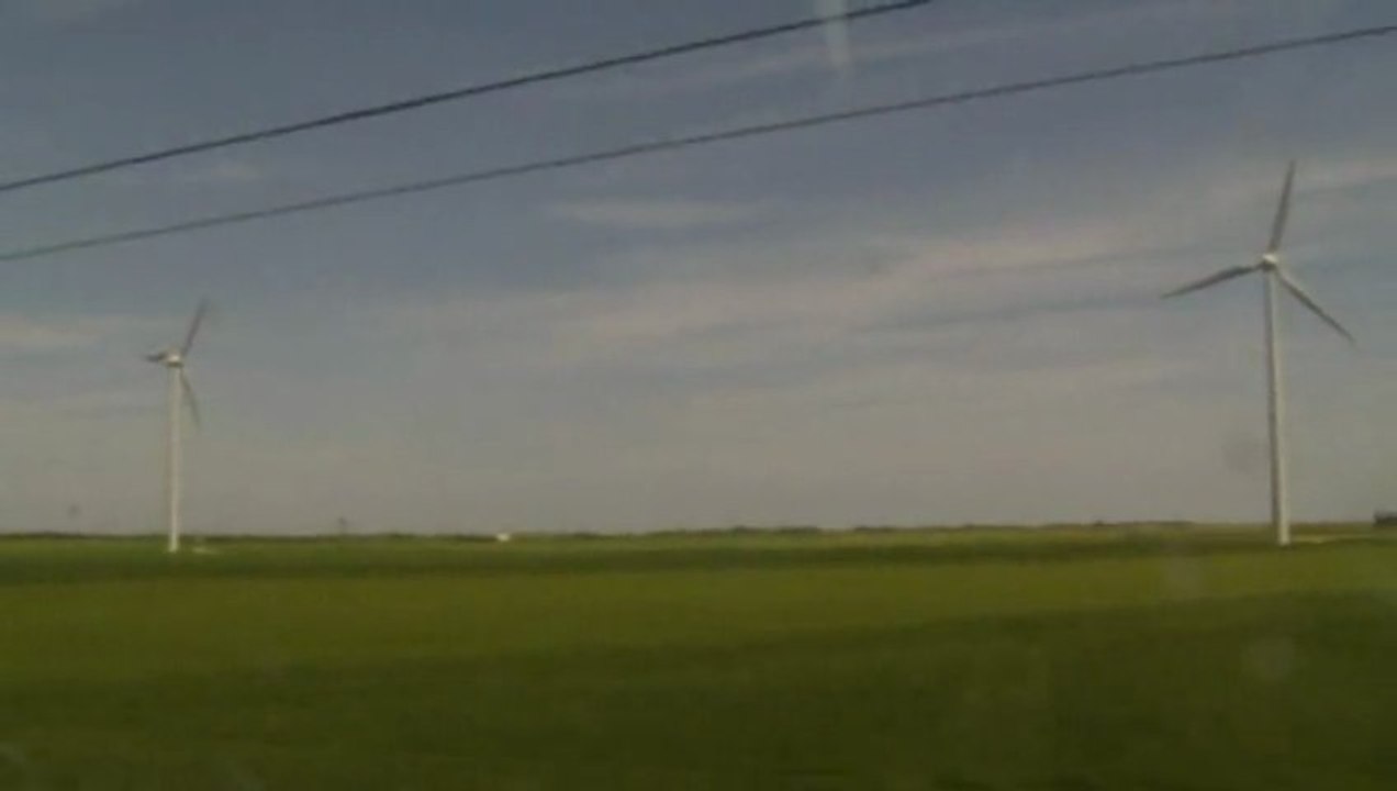 Par la fenêtre entre Angers et LGV Sud-Est