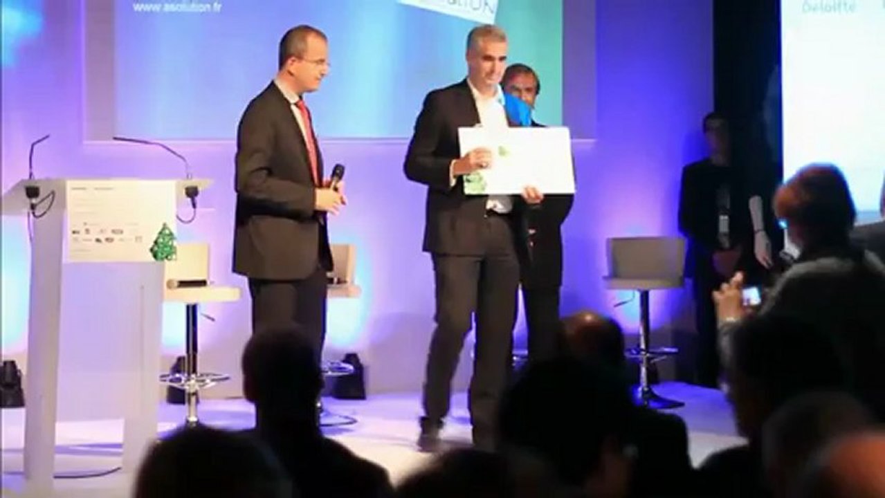 Christian Sainz, Président d'Asolution, recoit le 3ème prix Fast 50