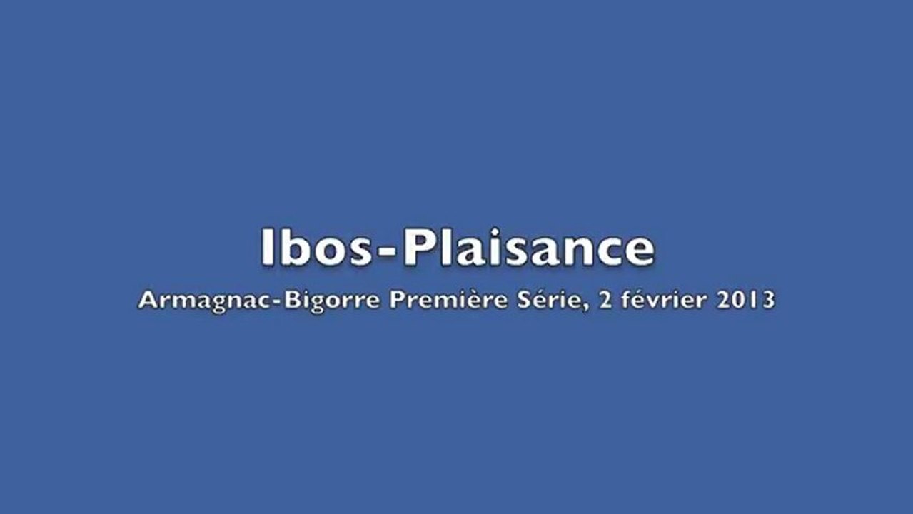 Rugby : Ibos -Plaisance championnat Armagnac-Bigorre