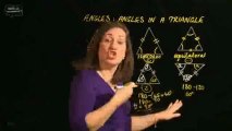 Angles in a triangle explained in maths video lesson by Stuckonhomework.com