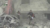 Civilians hit in Syria's Binnish