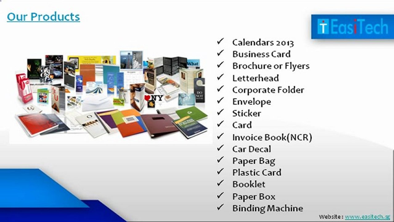Easitech Pte Ltd - online printing company in Singapore