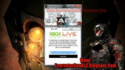 Dead Space 3 Enervator Gun DLC Code Free Giveaway
