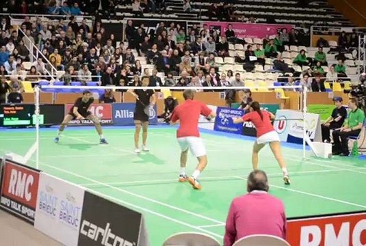 championnat de france de badminton Double Mixte à St brieuc Février 2013
