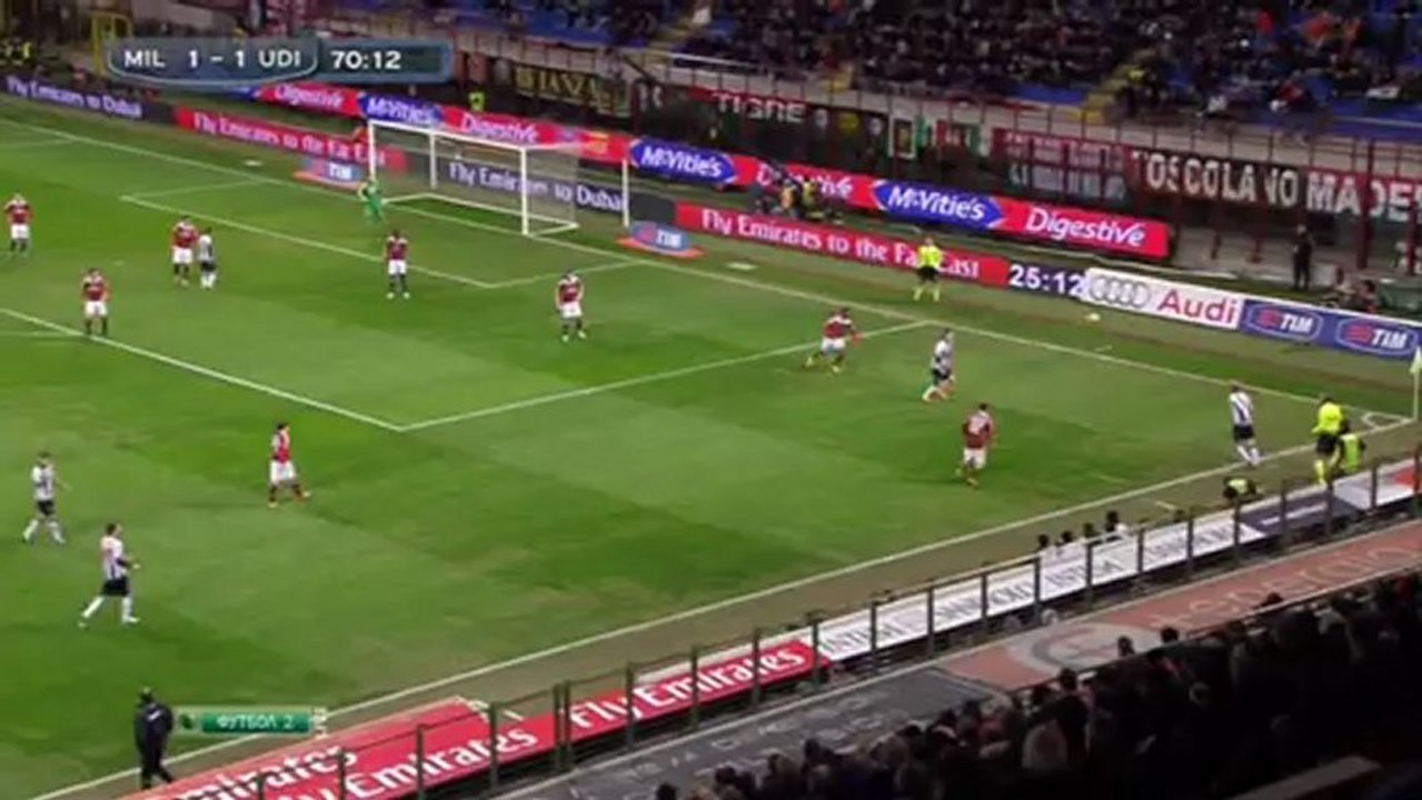 Футбол. Чемпионат Италии. 23 тур. Милан-Удинезе. 2  тайм (03.02.2013)