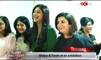 Shilpa Shetty & Farah Khan at an exhibition