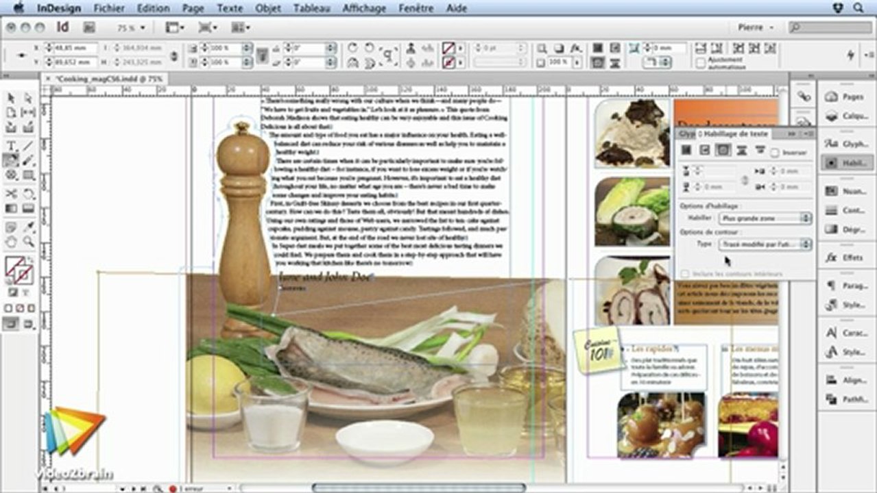 InDesign CS6 : Les réglages de l’habillage