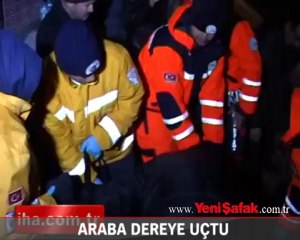 Otomobil su kanalına uçtu: 1 ölü