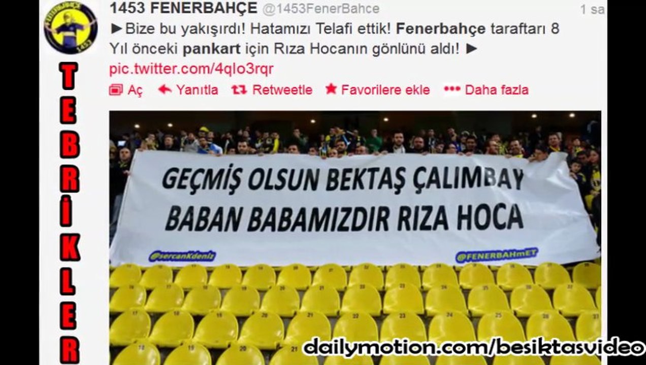 FENERBAHÇE TARAFTARI RIZA HOCADAN ÖZÜR DİLEDİ