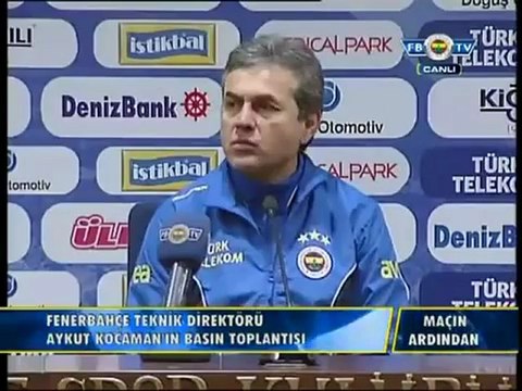 Aykut Kocaman'ın basın toplantısı Sivasspor 03.02.2013