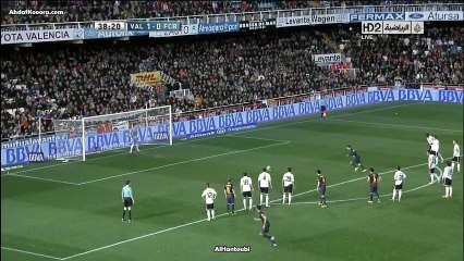 12ème match de Liga consécutif ou Messi marque ! (vs. Valencia 03.02.2013)