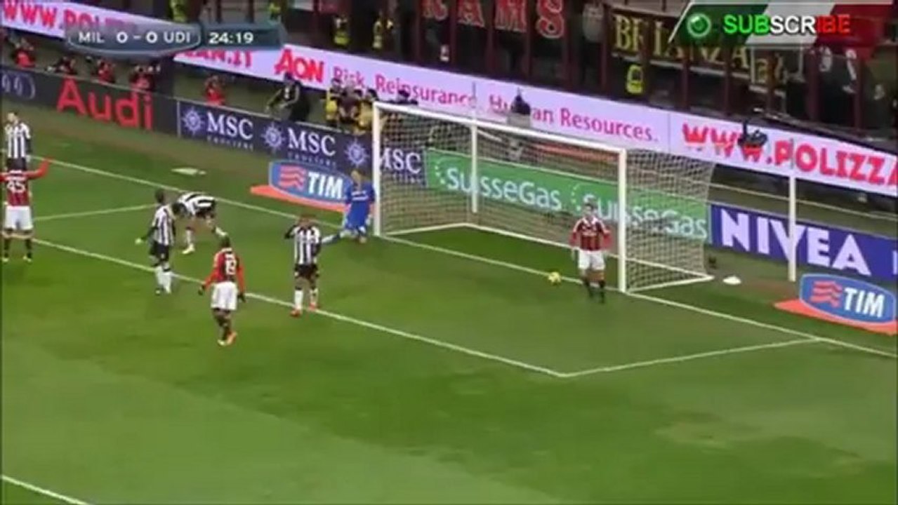 JADWAL BOLA-CUPLIKAN GOL AC MILAN VS UDINESE 2-1 LIGA ITALIA