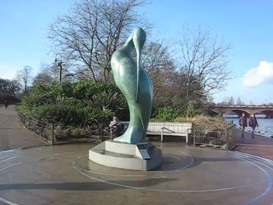 Bird and pelican statue