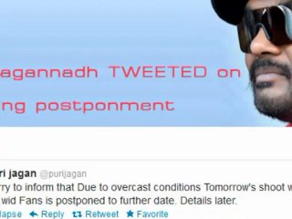 Puri Jagannadh Tweeted on Shooting cancle