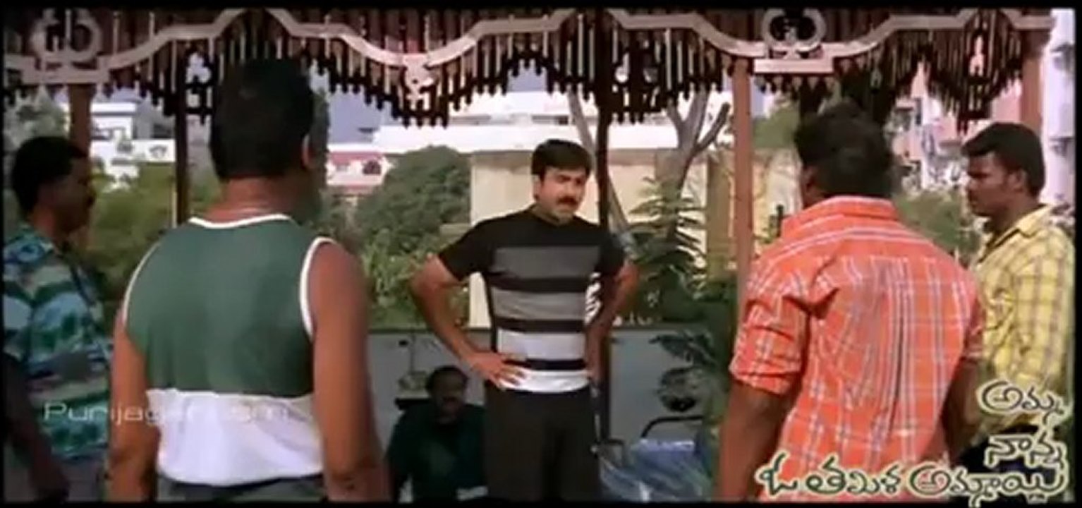 Amma Nanna O Tamil Ammayi - cards scene (comedy fight)