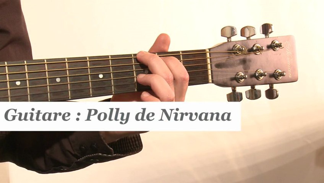 Cours guitare : jouer Polly de Nirvana à la guitare - HD