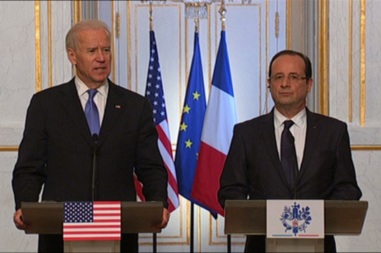 Point de presse avec M. Joseph R. BIDEN, Vice-Président des Etats-Unis