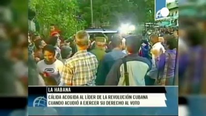 Cuba, Fidel Castro in pubblico per votare