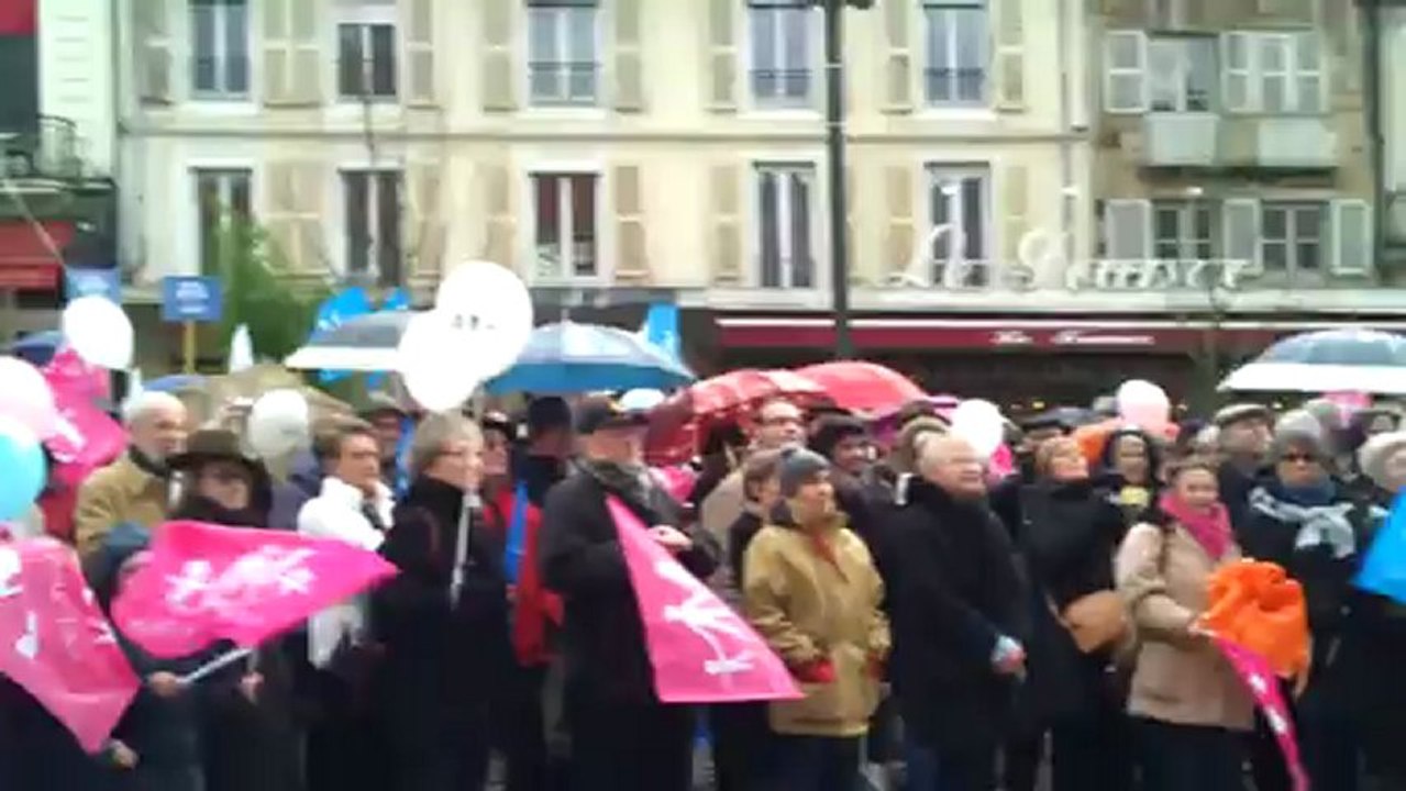 La "manif pour tous" à Moulins dans l'Allier