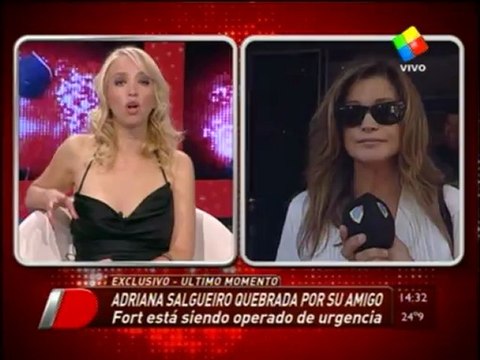 Pronto.com.ar Adriana Salgueiro habla de la salud de Fort