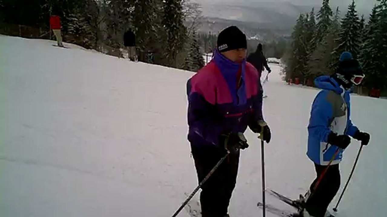 la famille de skieur