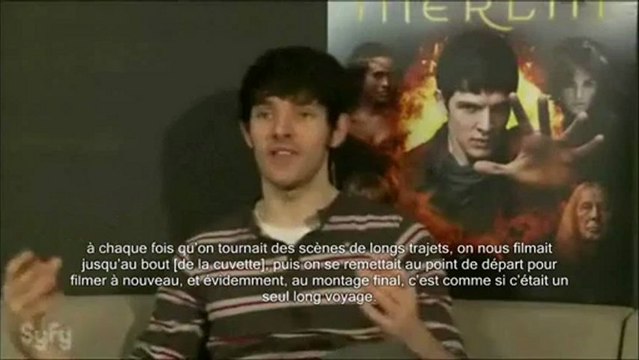 Colin Morgan talks about Arthur's bane 1 ( VOSTFR ) S5 SPOILERS