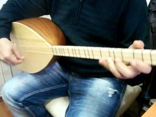 mat cilalı kısa sap jaklı maun saz