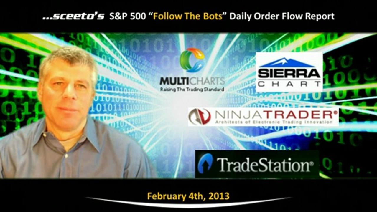 Can't Beat Them Join them High Frequency Trading 4th Febuary 2013 Daily Report