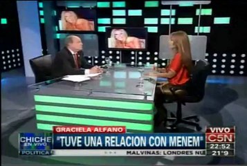 GRACIELA ALFANO "TUVE UNA RELACIÓN CON MENEM" - PARTE 2