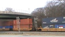 Norfolk Southern stack train through Austell Ga. into Whitaker Yard.