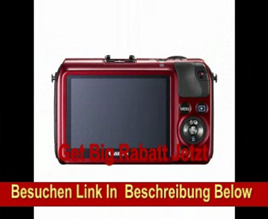 Canon Digitalkamera EOS M KIT (18-55) rot inkl. Canon-Objektiv