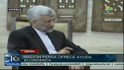 Irán reitera total respaldo al gobierno de Siria